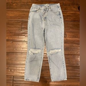 pacsun straight-leg torn jeans